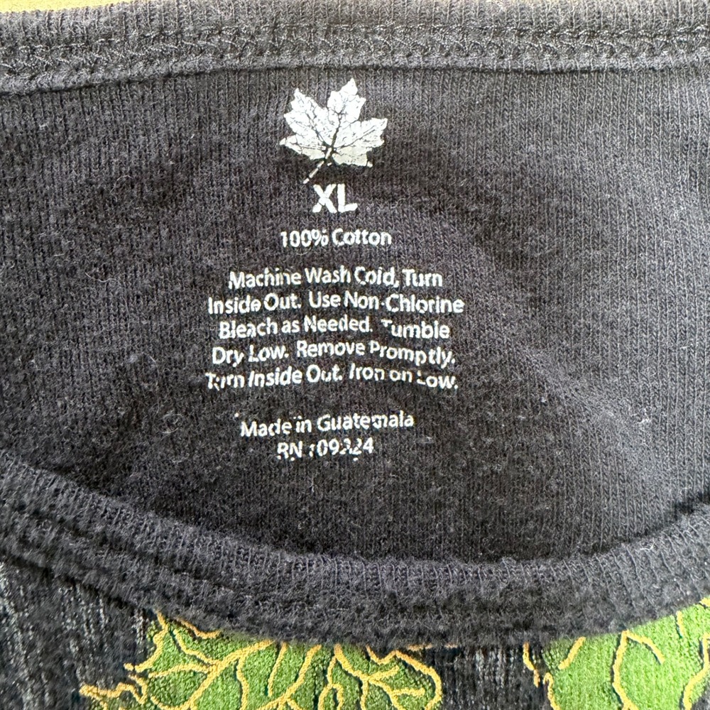 Northern Reflections Wine Country Vineyard Graphic Top Black Size XL Cottagecore - Picture 6 of 9